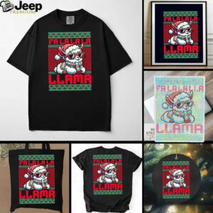 Fa La La La Llama Santa Christmas shirt