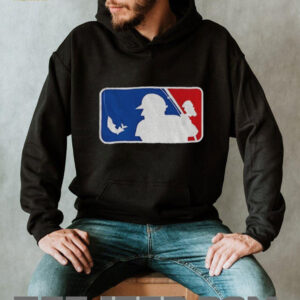 Fishing Baseball MLB logo parody shirt