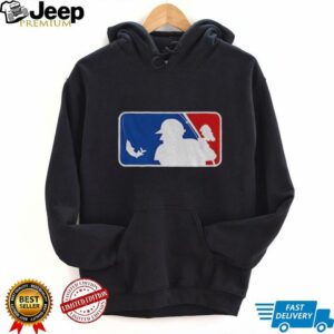 Fishing Baseball MLB logo parody shirt