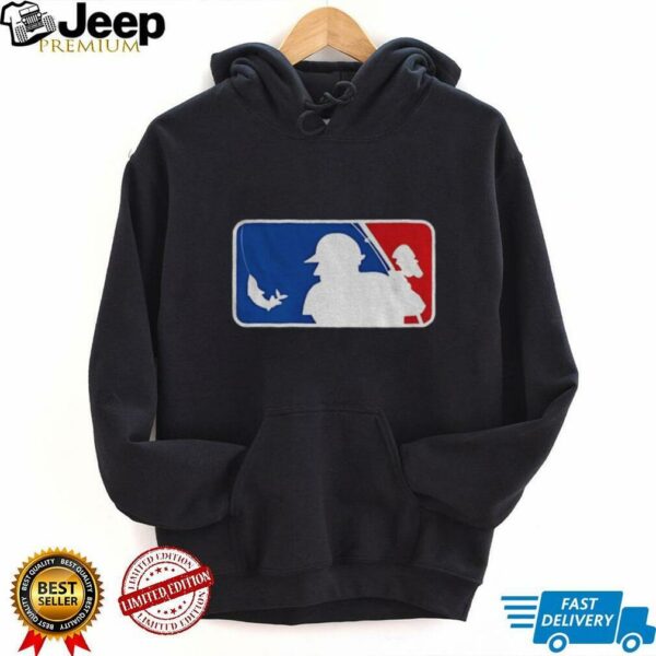Fishing Baseball MLB logo parody shirt