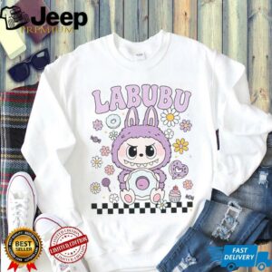 Floral Labubu Donut Pastel Cartoon Character Shirt