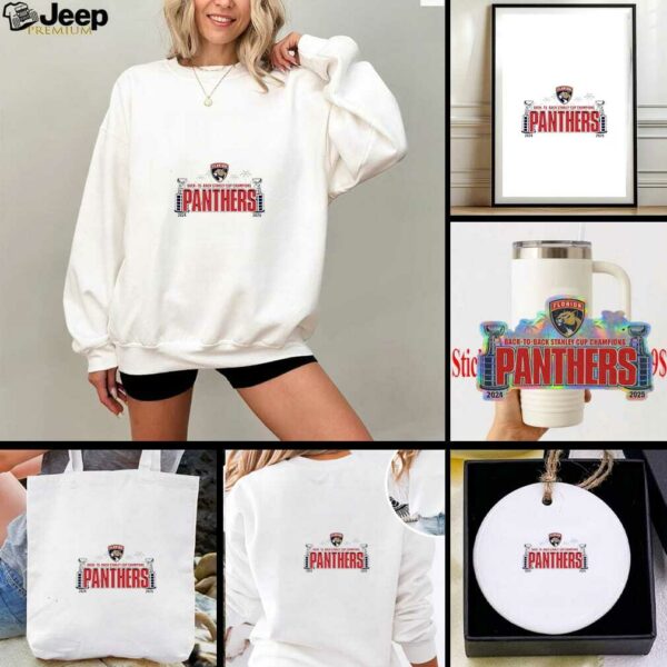 Florida Panthers 24 25 Back To Back Stanley Cup Champions PFG  shirt