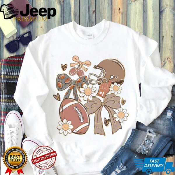 Football Coquette Game Day Football Shirt