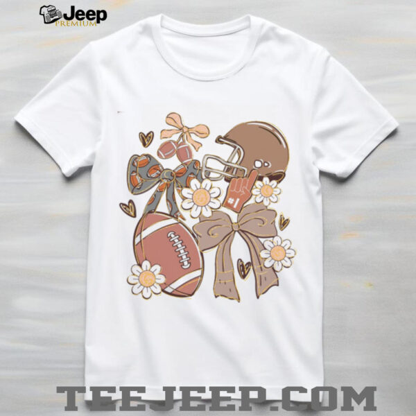 Football Coquette Game Day Football Shirt