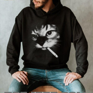 Funny Smoking Cat Meme Shirt