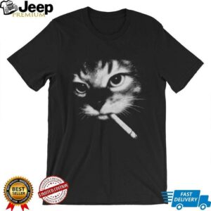 Funny Smoking Cat Meme Shirt