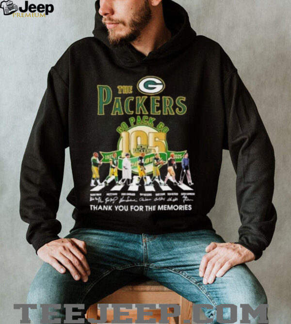 Green Bay Packers 105 Years Legends Abbey Road Thank You For The Memories shirt