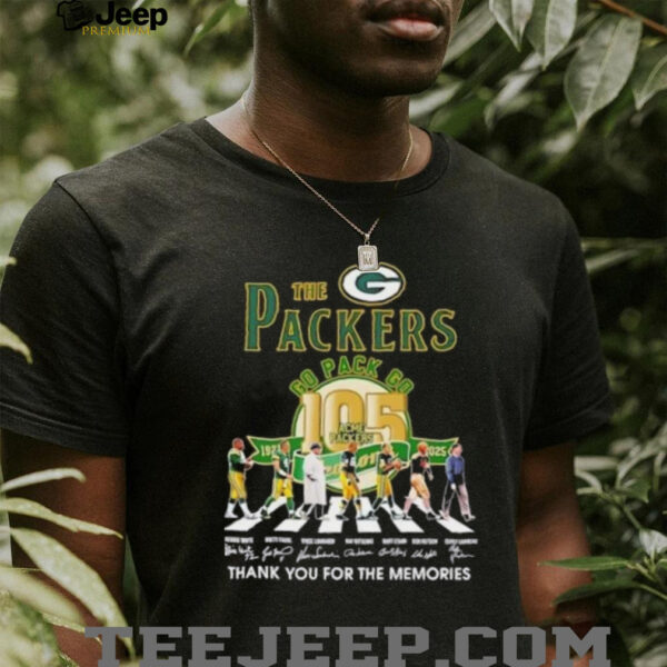 Green Bay Packers 105 Years Legends Abbey Road Thank You For The Memories shirt