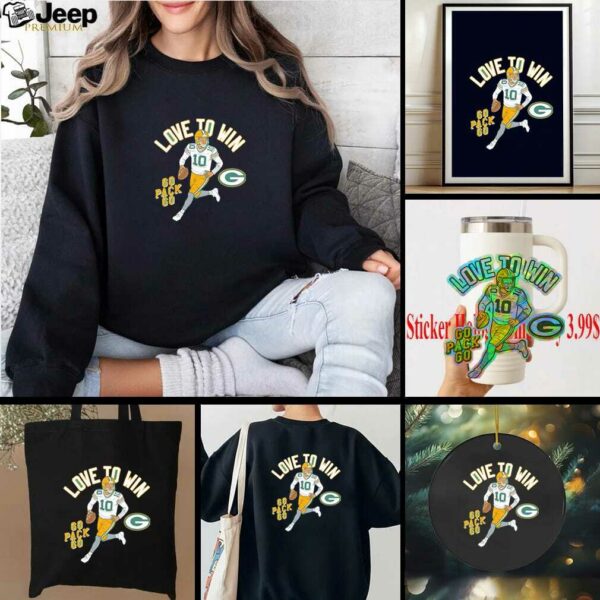 Green Bay Packers Jordan Love Player Illustrative Pack shirt