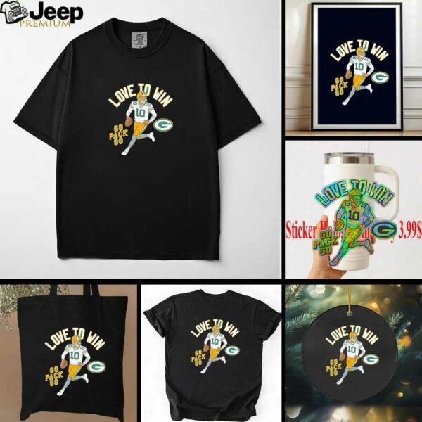 Green Bay Packers Jordan Love Player Illustrative Pack shirt