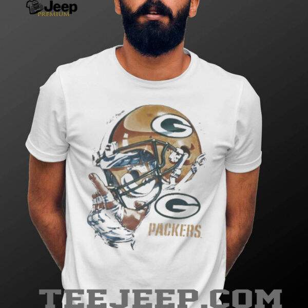 Green Bay Packers signature helmet shirt