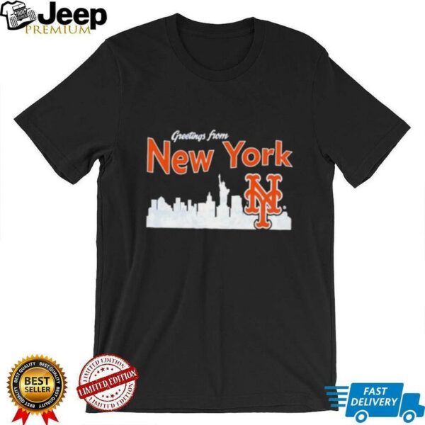Greetings from New York Mets skyline shirt