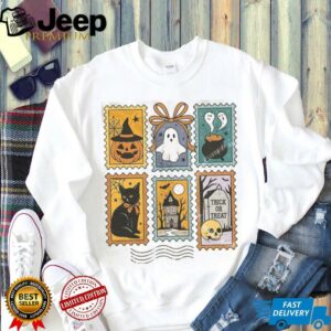 Halloween Cute Ghost Pumpkin Cat Cute Ghost Shirt