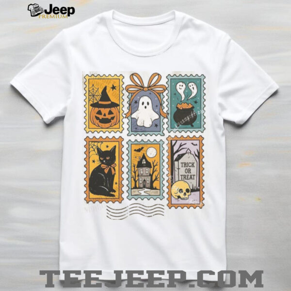 Halloween Cute Ghost Pumpkin Cat Cute Ghost Shirt