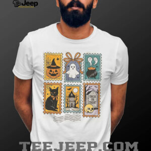 Halloween Cute Ghost Pumpkin Cat Cute Ghost Shirt