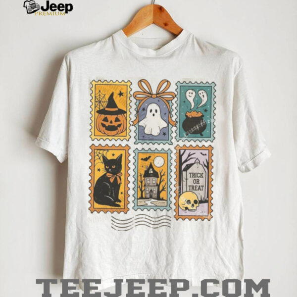 Halloween Cute Ghost Pumpkin Cat Cute Ghost Shirt