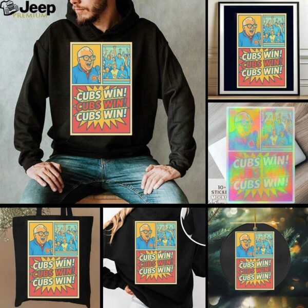 Harry Caray Say Chicago Cubs Win Cartoon shirt
