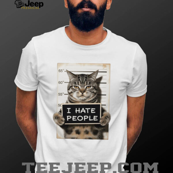 I Hate People Cat shirt