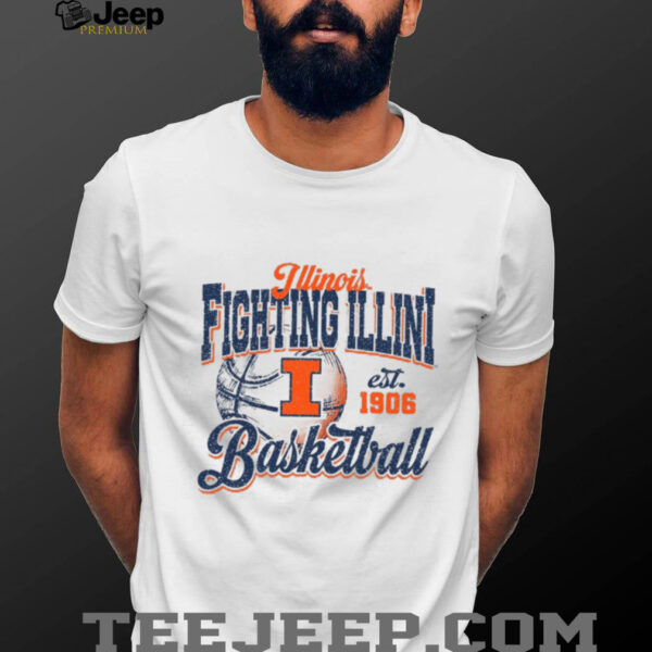 Illinois Basketball Shirt Retro