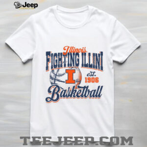 Illinois Basketball Shirt Retro