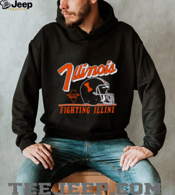 Illinois Fighting Illini Vintage Fly By Vintage Helmet shirt