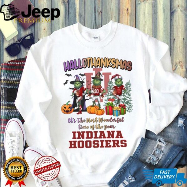 Indiana Hoosiers Hallothanksmas It’s The Most Wonderful Time Of The Year Shirt