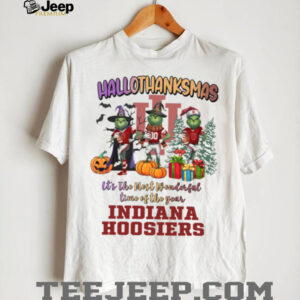 Indiana Hoosiers Hallothanksmas It’s The Most Wonderful Time Of The Year Shirt