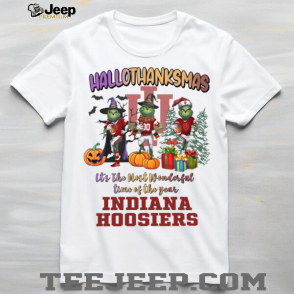 Indiana Hoosiers Hallothanksmas It’s The Most Wonderful Time Of The Year Shirt