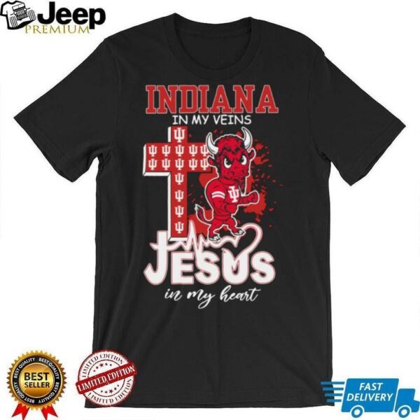 Indiana Hoosiers Jesus In My Heart 2025 T Shirt
