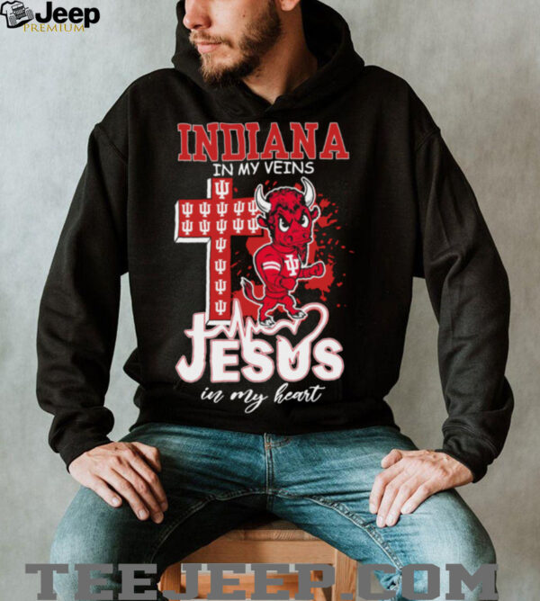 Indiana Hoosiers Jesus In My Heart 2025 T Shirt