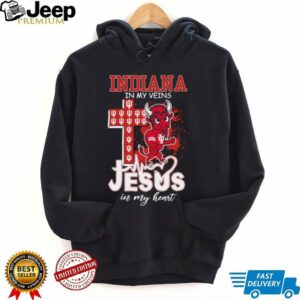 Indiana Hoosiers Jesus In My Heart 2025 T Shirt