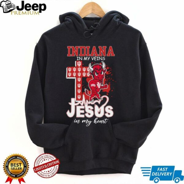 Indiana Hoosiers Jesus In My Heart 2025 T Shirt