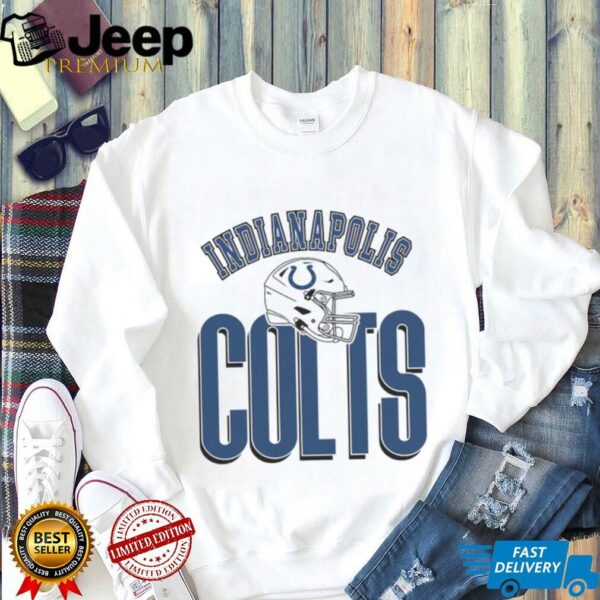 Indianapolis Colts Gameday Couture White Oversized Classic Fierce Focus T Shirt