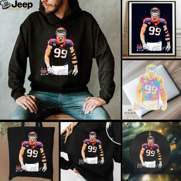 J.J. Watt Houston Texans NFL defensive end signature shirt