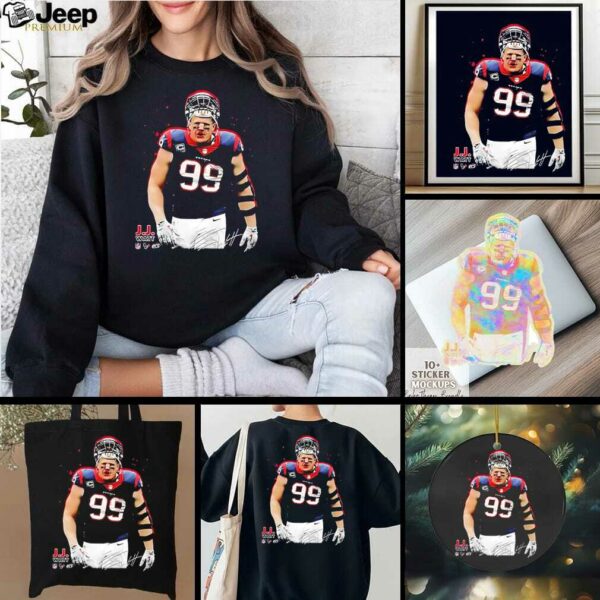 J.J. Watt Houston Texans NFL defensive end signature shirt