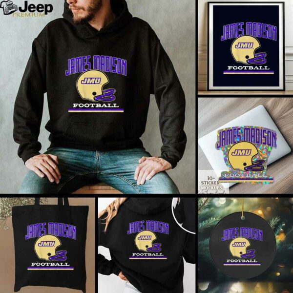 JMU James Madison Dukes Football vintage helmet shirt