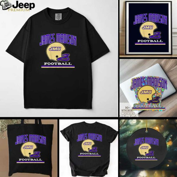 JMU James Madison Dukes Football vintage helmet shirt