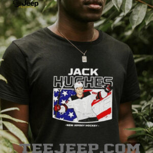 Jack Hughes New Jersey Devils American Flag Graphic shirt