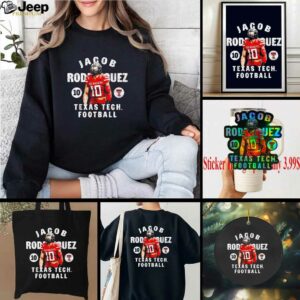 Jacob Rodriguez portrait Texas Tech football shirt