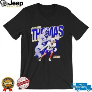 Jacob Thomas JMU Football NCAA graphic shirt