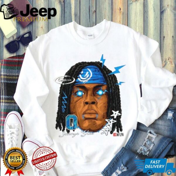 Jahmyr Gibbs Detroit Lions NFLPA big head shirt