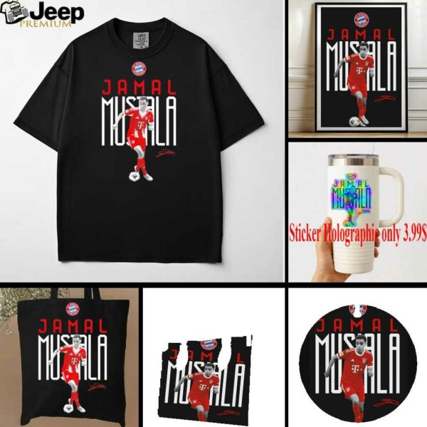 Jamal Musiala FC Bayern soccer signature shirt