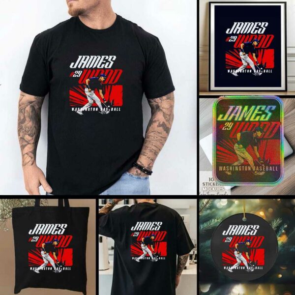 James Wood Washington Nationals Baseball Shirt