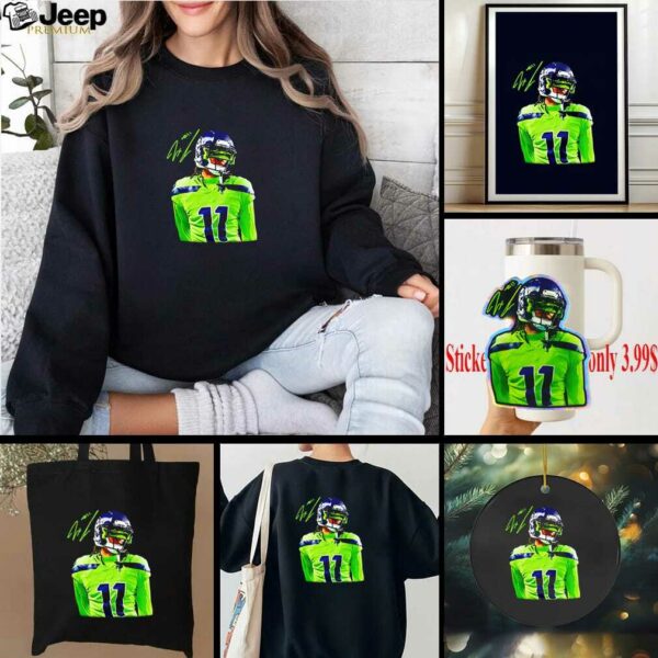 Jaxon Smith Njigba Seattle Seahawks signature shirt