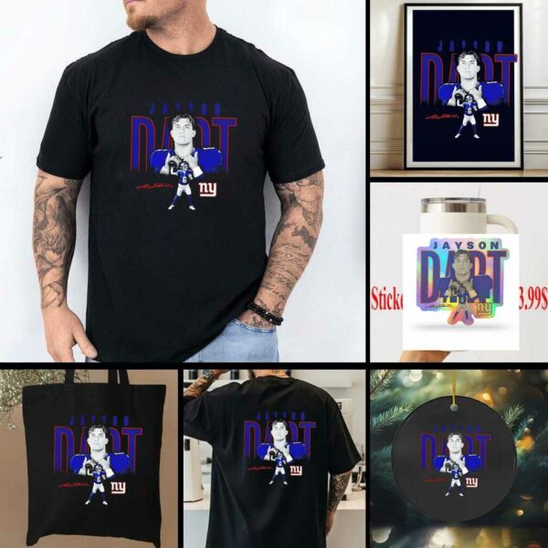 Jaxson Dart New York Giants Humble Shadow signature shirt