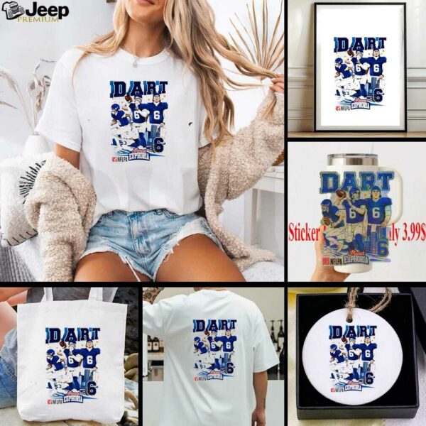 Jaxson Dart player New York Giants NFL Planet Euphoria graphic shirt