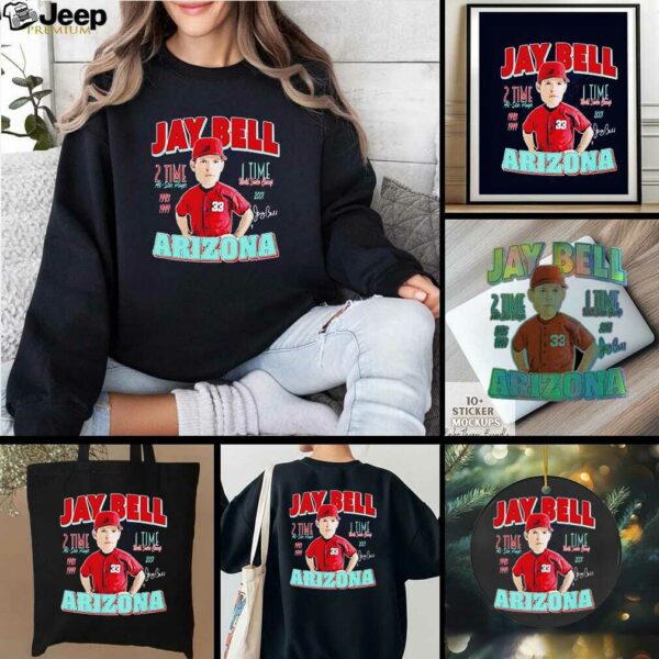Jay Bell Arizona Diamondbacks 2 time all star player 1 time world series champ comic shirt