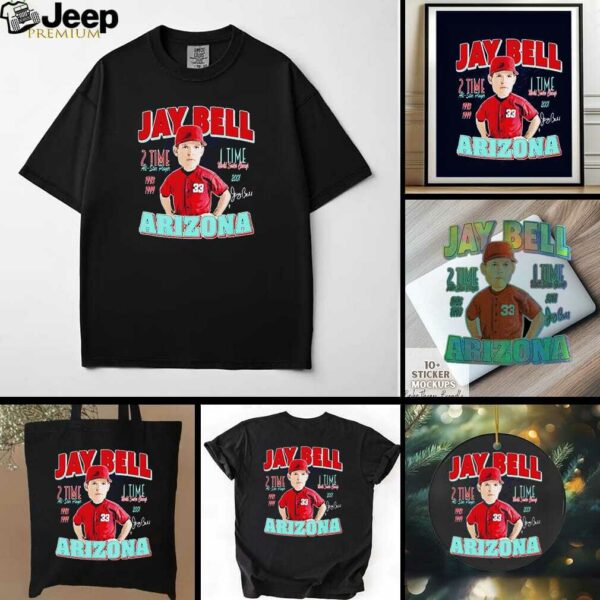 Jay Bell Arizona Diamondbacks 2 time all star player 1 time world series champ comic shirt