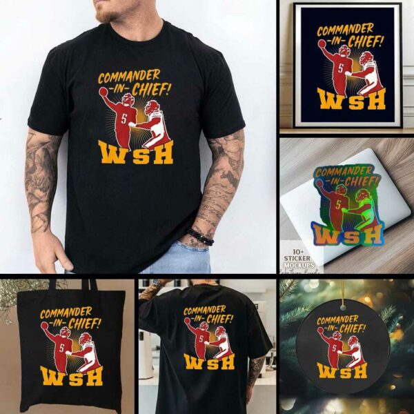 Jayden Daniels Washington Commander in Chief shirt
