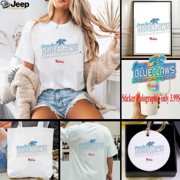 Jersey Shore BlueClaws the Philadelphia Phillies of tomorrow logo shirt